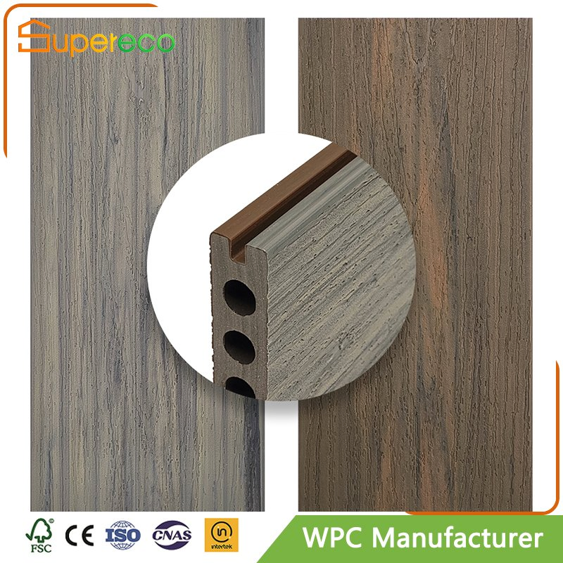 Technology Wood Plastic Composite WPC Hollow Decking Floor for Outdoorweather Resistant