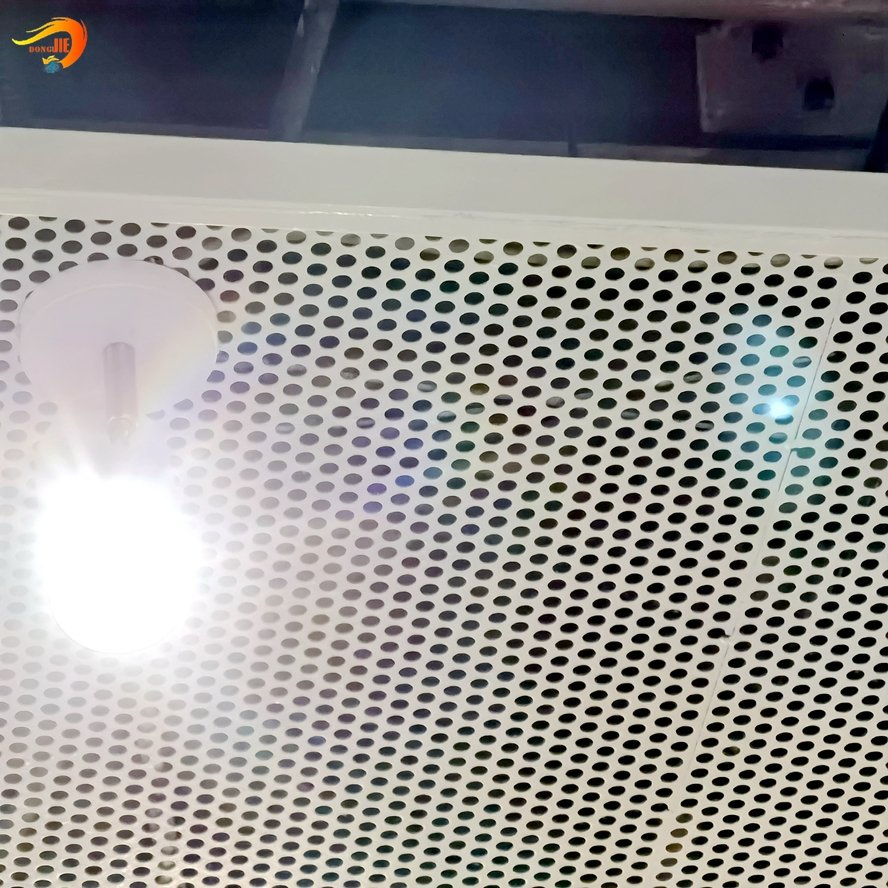 Perforated Acoustic Tiles for Walls Building White Aluminum Wall Cladding