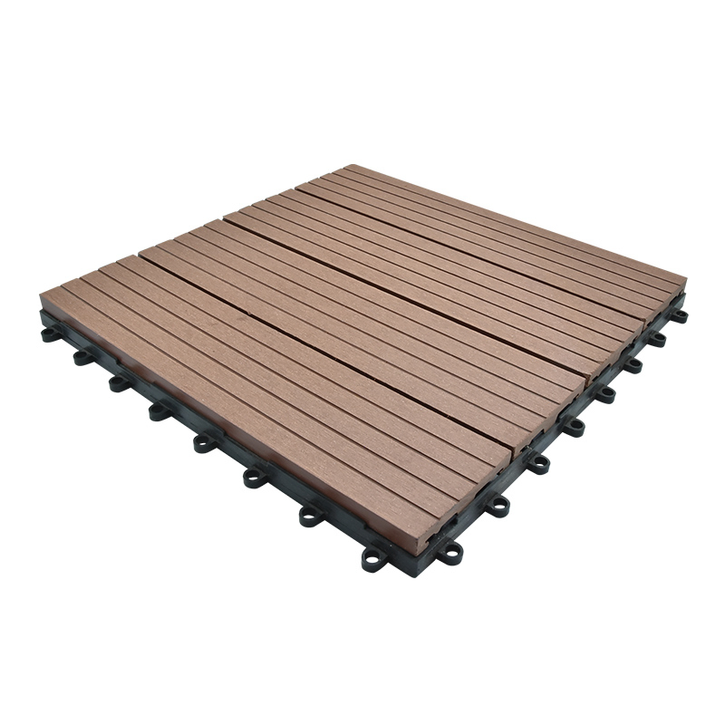 Synthetic WPC DIY Decking Flooing Tiles for Outdoor Floor Decorative