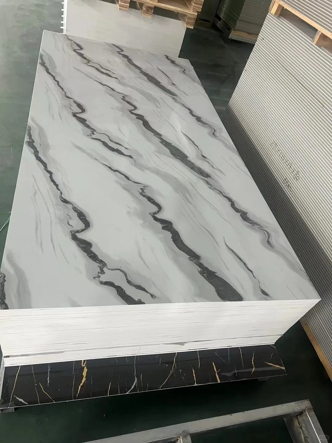 Interior Marble-Look Fluted Panels - UV Treated PVC