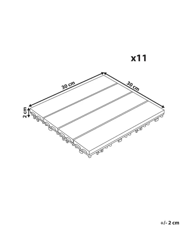 300*300mm Factory Wholesale DIY Floor for Garden Balcony Eco-Friendly WPC Interlocking Deck Tile Outdoor