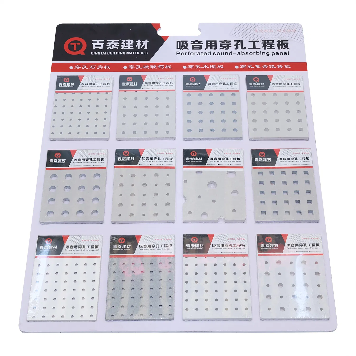 Acoustic Perforated Fiber Cement Board with Moisture Resistant Properties for Ceilings