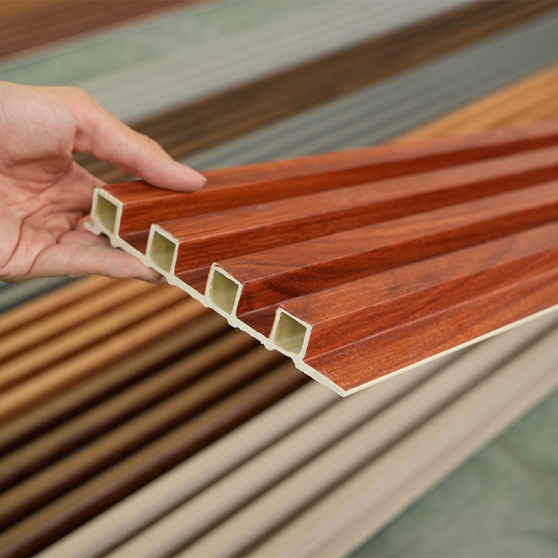 Outdoor Easy Installation Waterproof Anti-Fade Co-Extrusion All Weather Resistant Cladding Panel WPC 3D Wall Panel