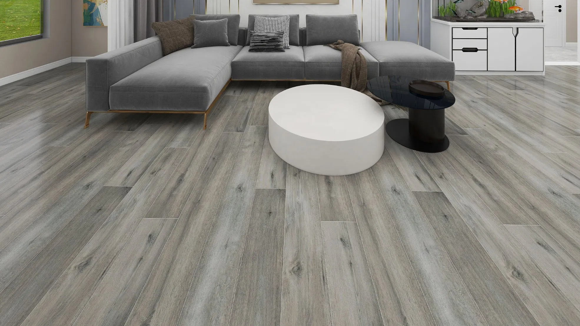 5mm-8mm Wood Look Durable Spc Vinyl Plank Flooring Interlocking PVC Floor Supplier