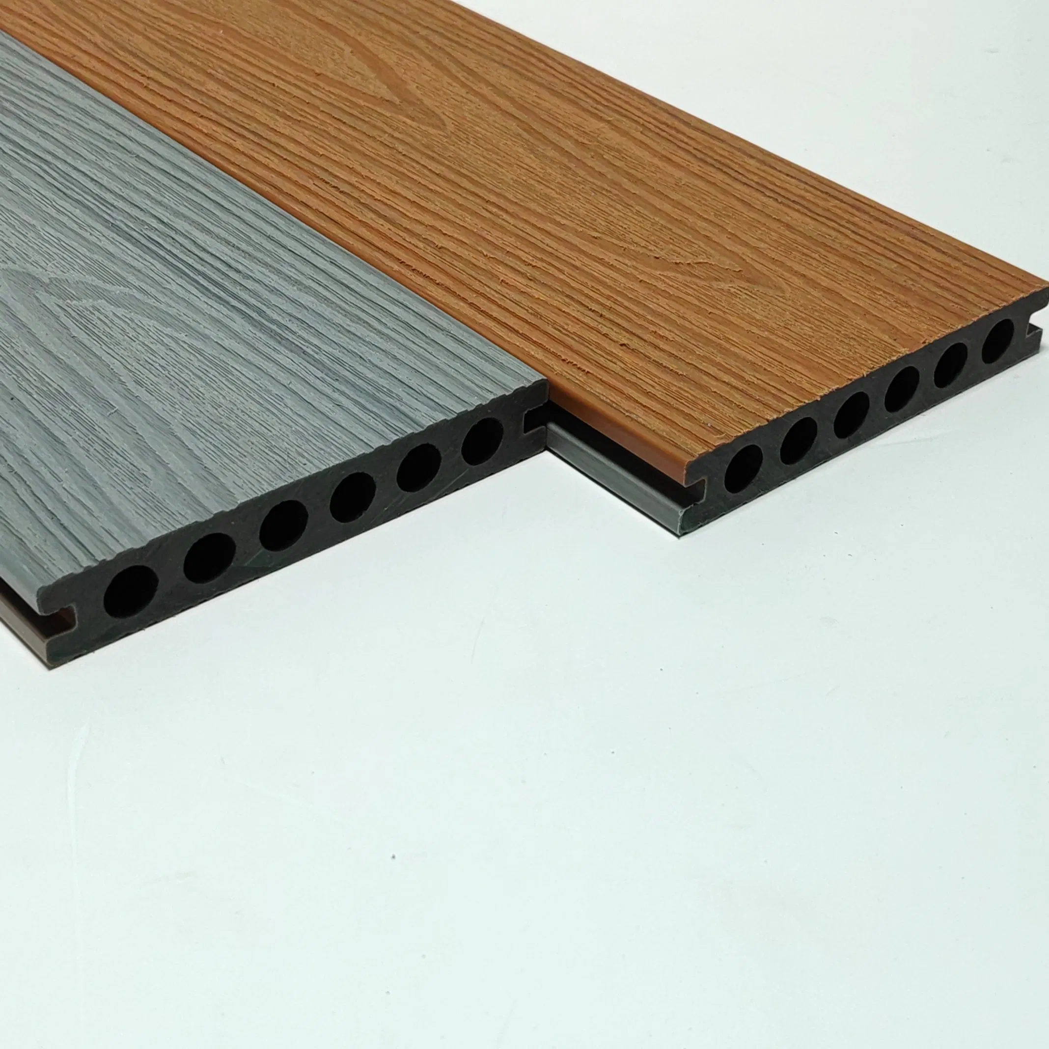 Top-Grade Hollow WPC Decking Fire-Rated Anti-Corrosion for Commercial Outdoor Flooring