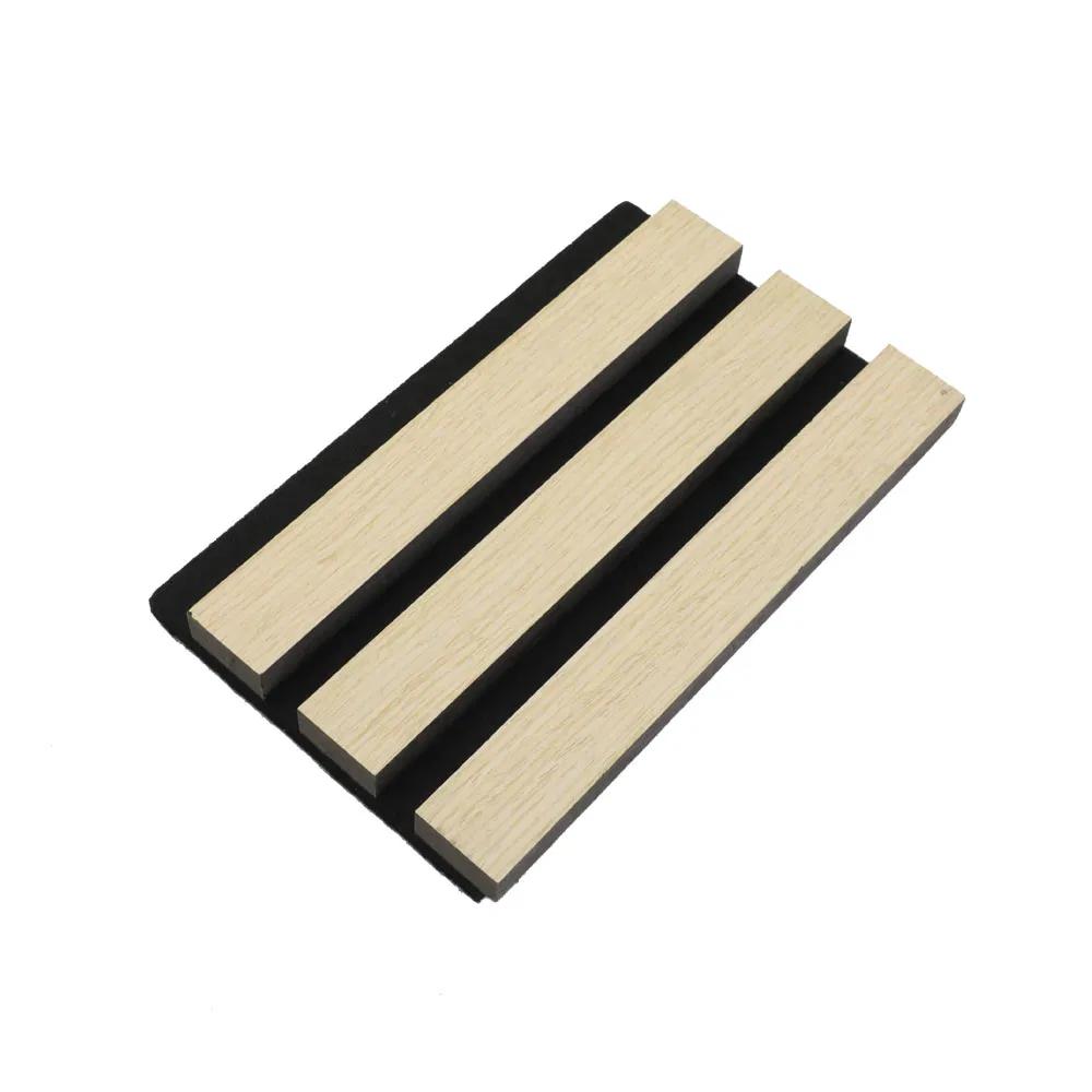 Wood Sound Absorbing Eco-Friendly Slat Wall Panels Acoustic Paneling Akupanel for Living Room