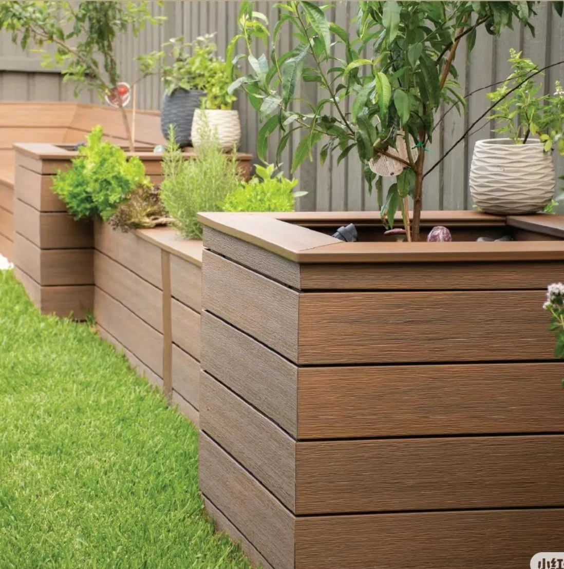 360 Degree Full PE Shield Capped WPC Solid Wood Plastic Composite Decking for Exterior