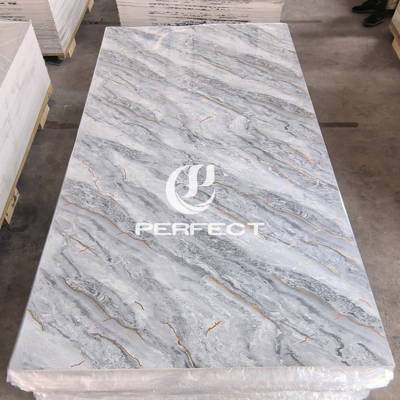 4*8 Feet UV Marble Sheet for Long Lasted Interior PVC Wall Panel Excellent Quality Classical Color and Design Decorative Customized PVC Marble Sheet