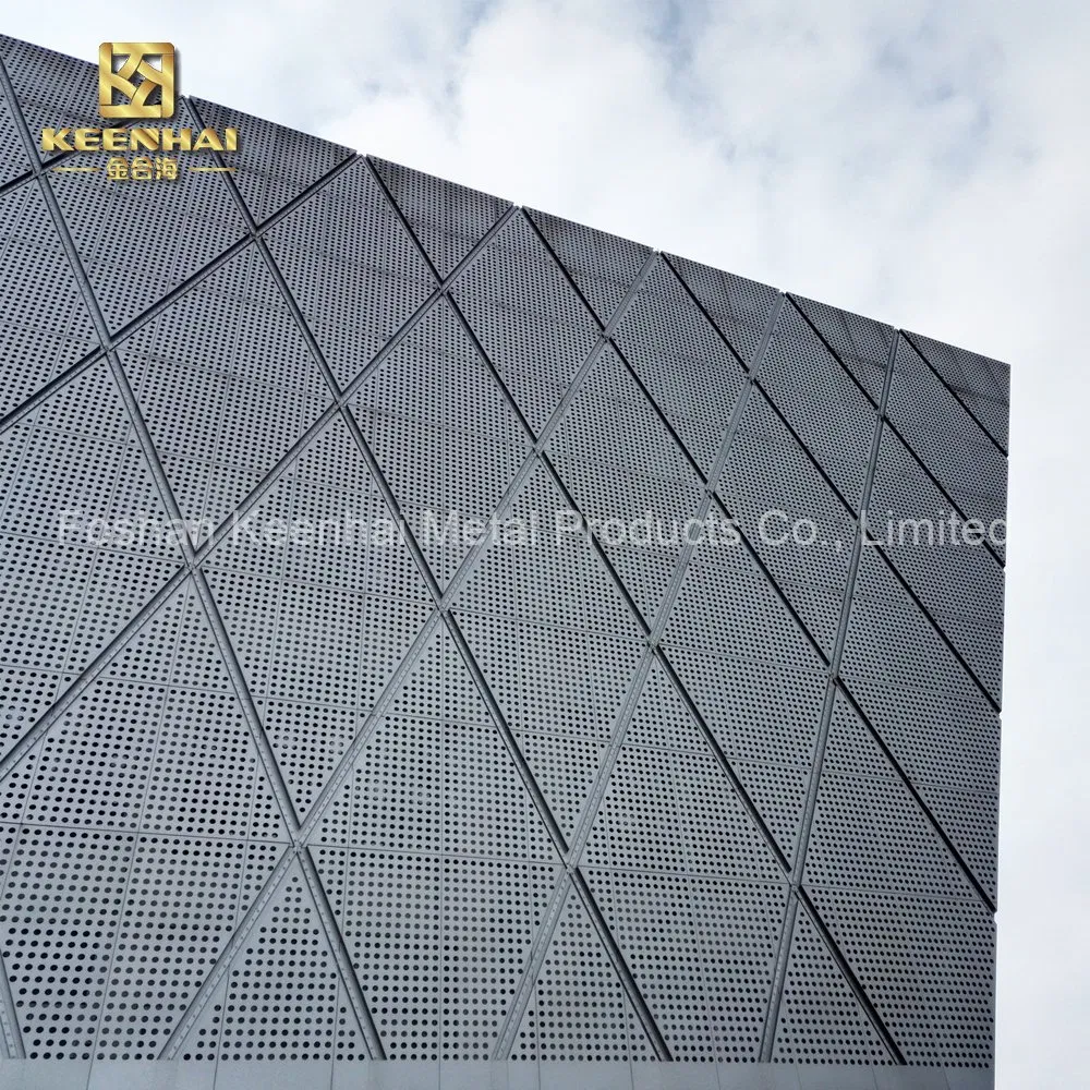 Decoration Material Perforated Curtain Wall Aluminum Panel Cladding (CW-03)