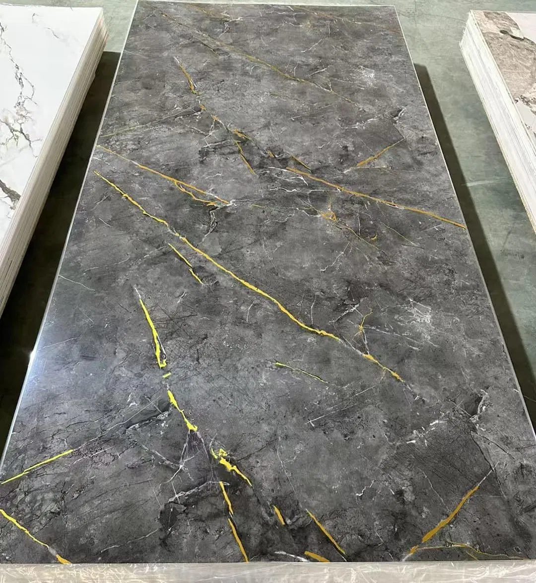 High Gloss PVC Panel 4*8FT Wall Marble Sheet UV Board Wall Cladding