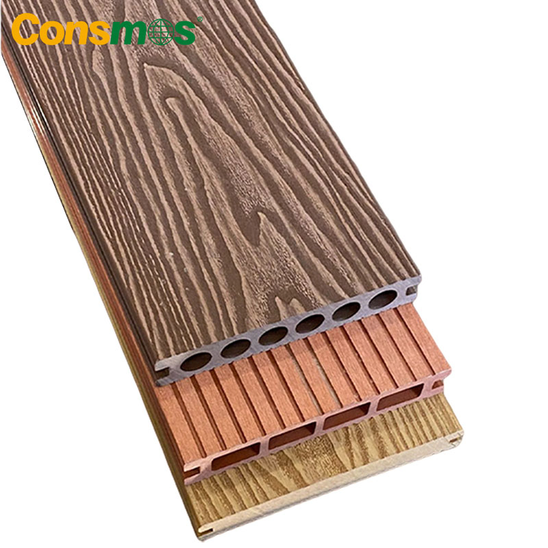 New Design Synthetic Decking Board Capped Hollow/Solid Wood-Like Plastic Composite WPC Decking