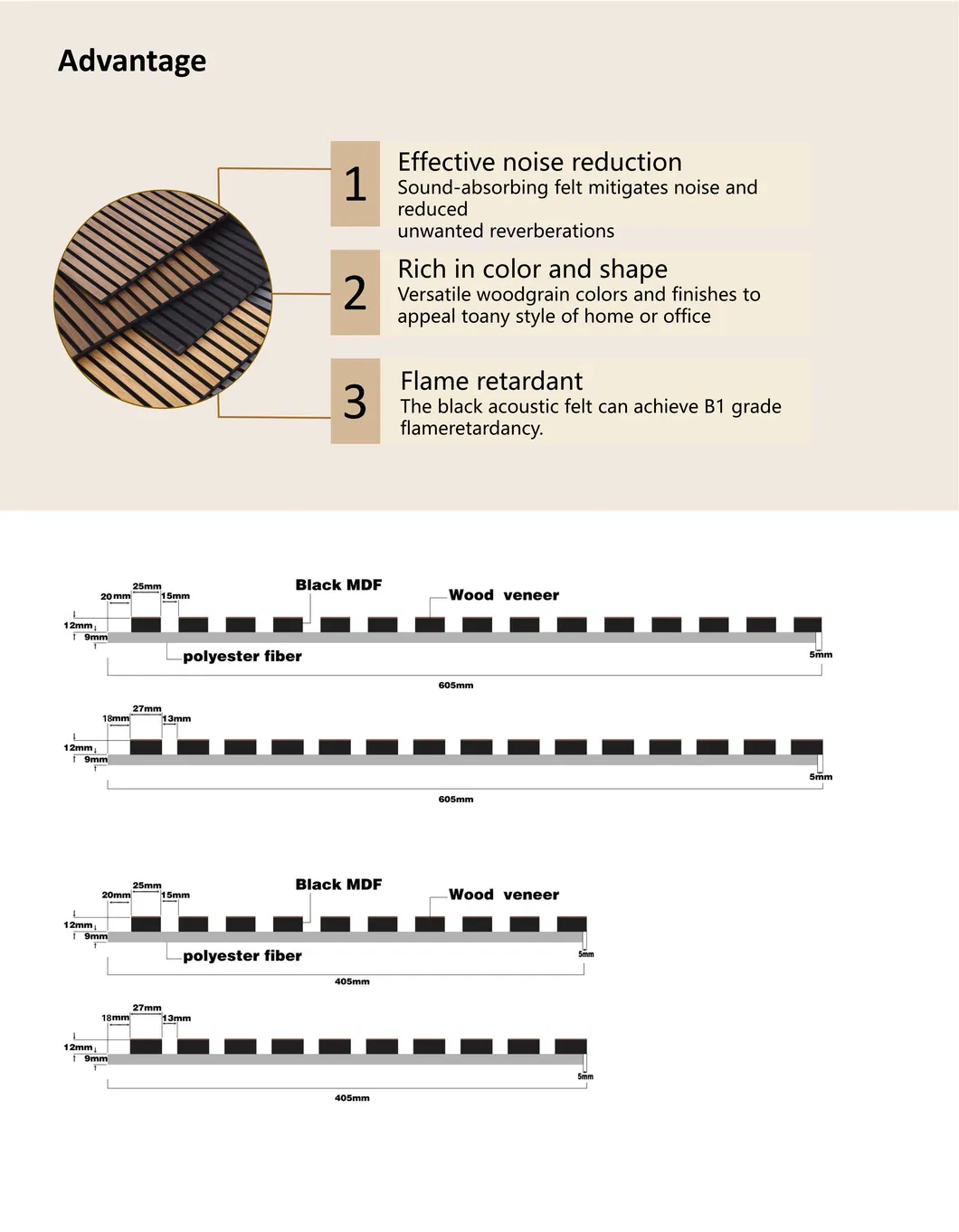 Acoustic Slat Wall Detail