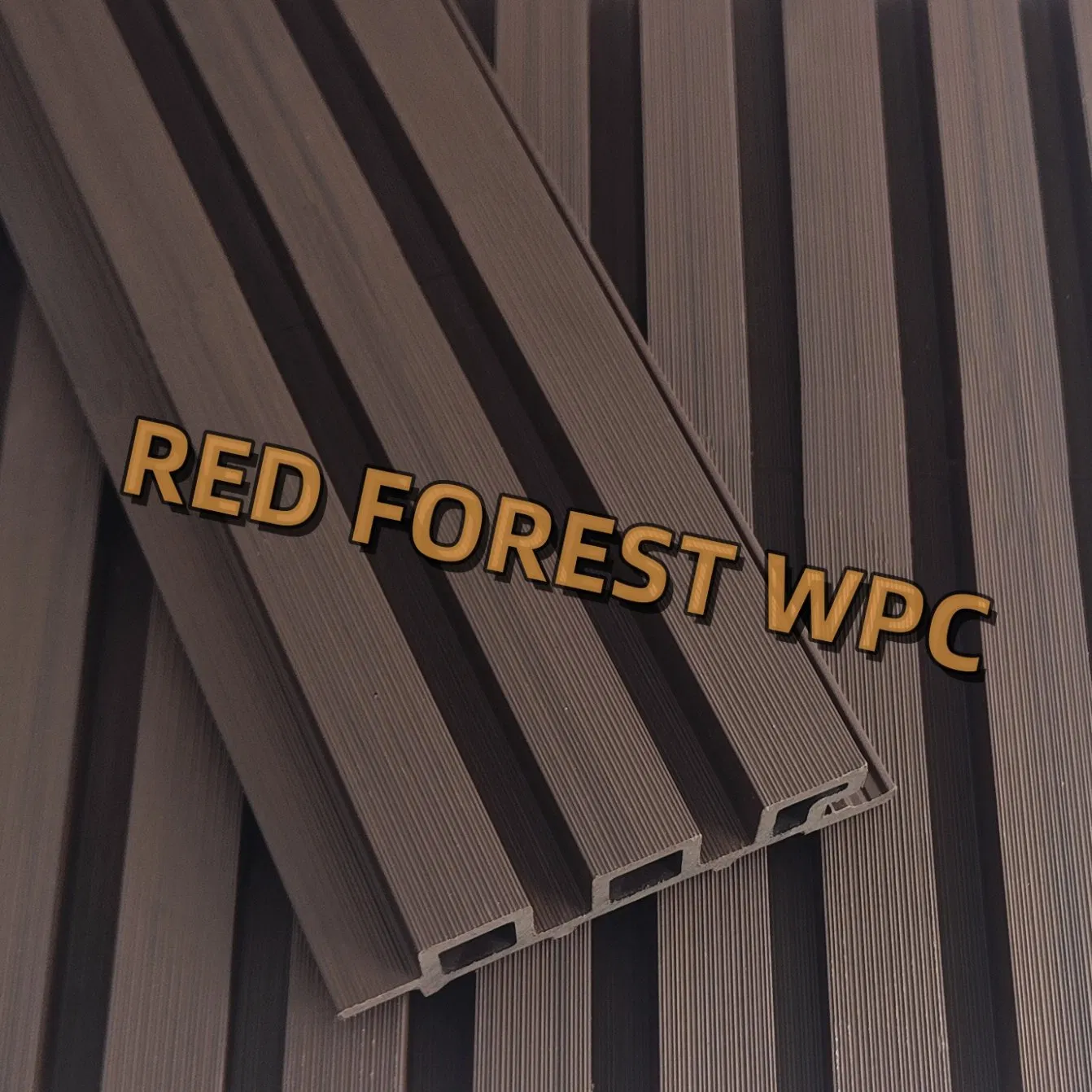 Hot Sell Second Generation Co-Extrusion Wood Plastic Composite WPC Great Wall Panel Decorative Board Garden Terrace Cladding for Outdoor Space