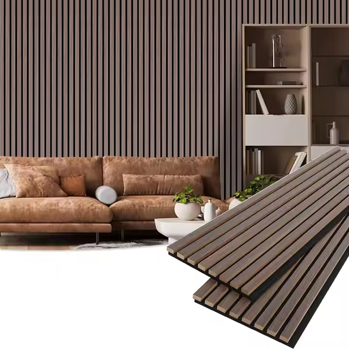 Easy-to-Install MDF Acoustic Wood Slat Wall Panels for Room Stadium