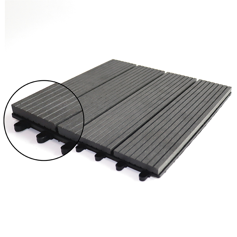 22mm Anti-Static Bammax Cartons WPC Floor Outdoor Wooden Deck Tiles