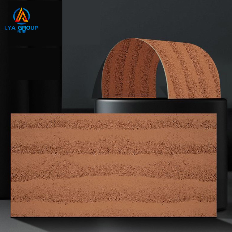 Safety-Suitable High-Rise Mcm Modified Clay Material Flexible Stone Veneer Sheet Preferable Stone Green Flexi Clay Cladding Tile