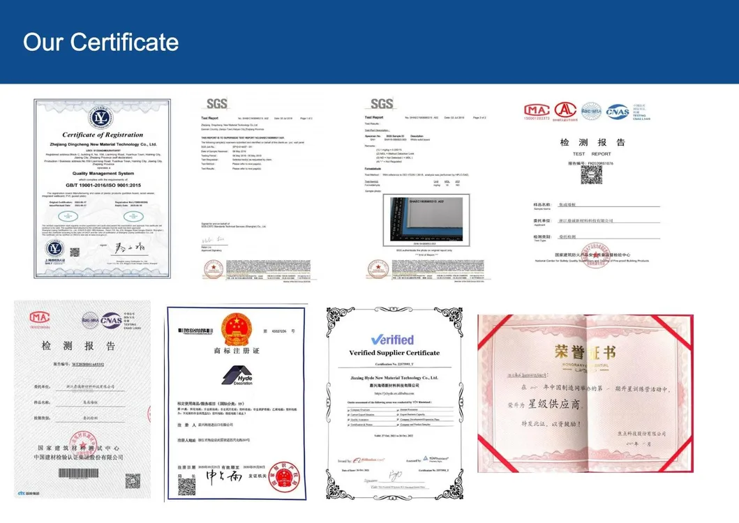 Certificates