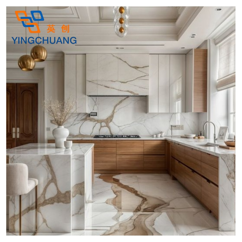 Yingchuang High Quality 1220*2440mm PVC Marble Sheet for Decorative
