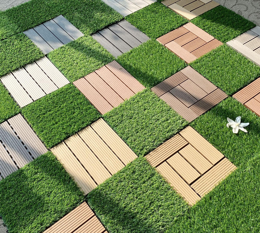 Hot Sale 140X30mm Slotted Solid Anti-Rotten WPC Decking Outdoor Plastic Wood Floor