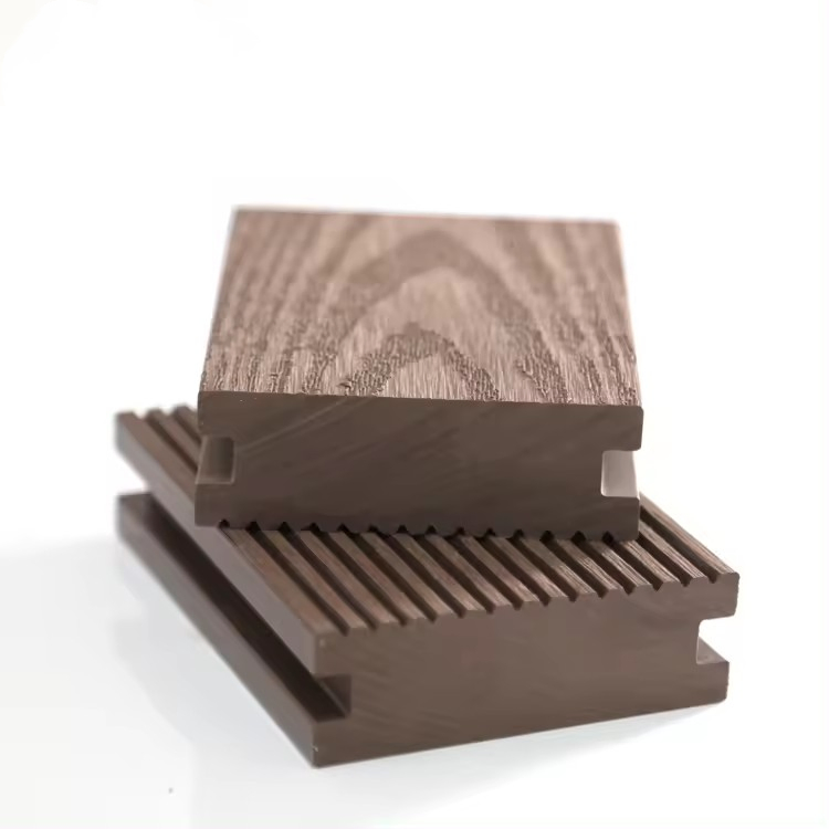 Waterproof 30mm Thick WPC Decking Easy Install Garden Wood Plastic Composite Flooring Solid Outdoor WPC Deck for Home