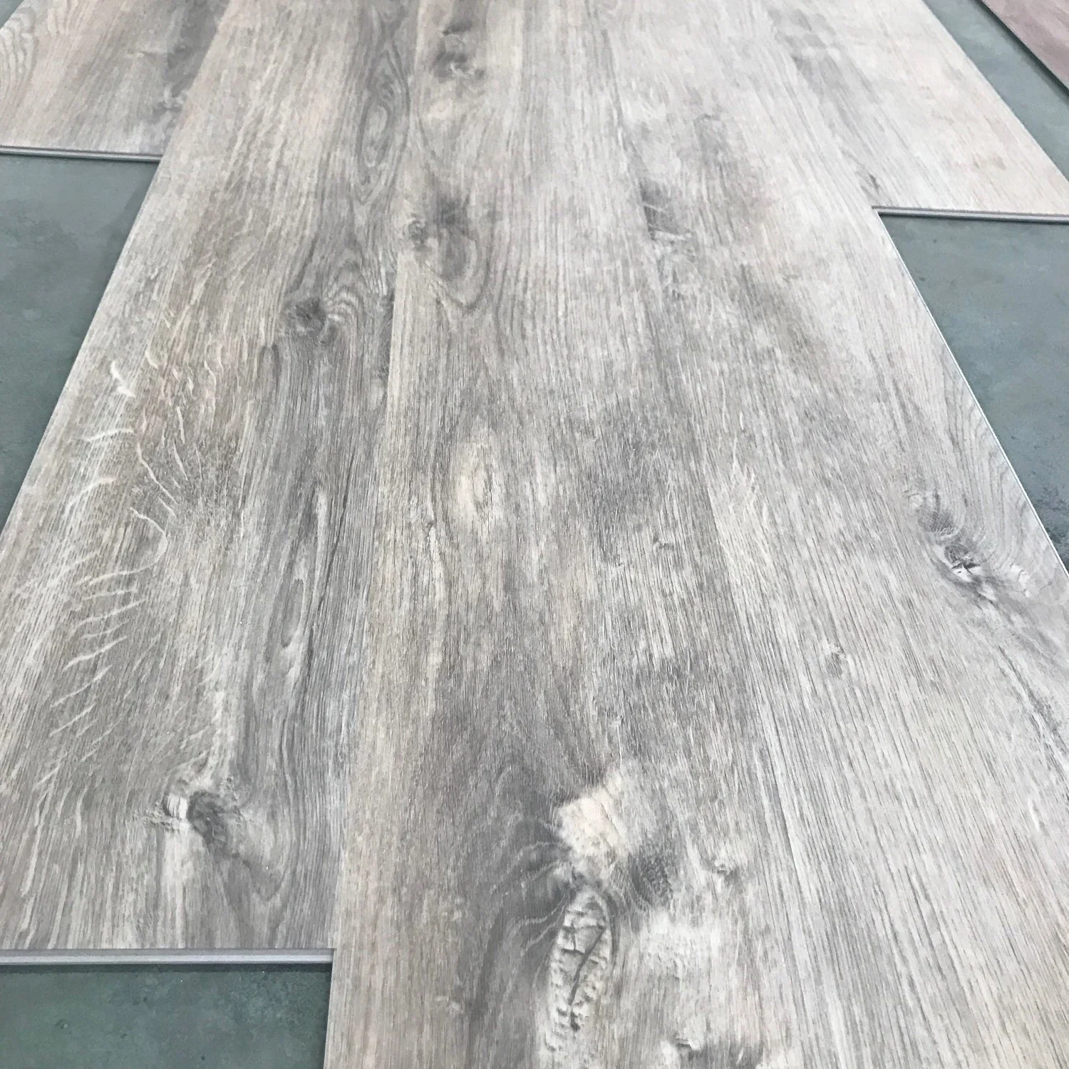 Wooden Waterproof Fireproof Spc Click Vinyl Plank Flooring