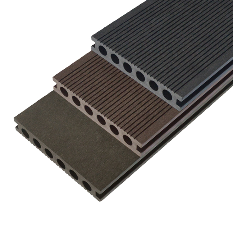 PE Wood Plastic Composite WPC Decking for Outdoor Spaces Board Hot Sell Wholesale Hollow Waterproof Building Material Decoration Flooring Long Lasting