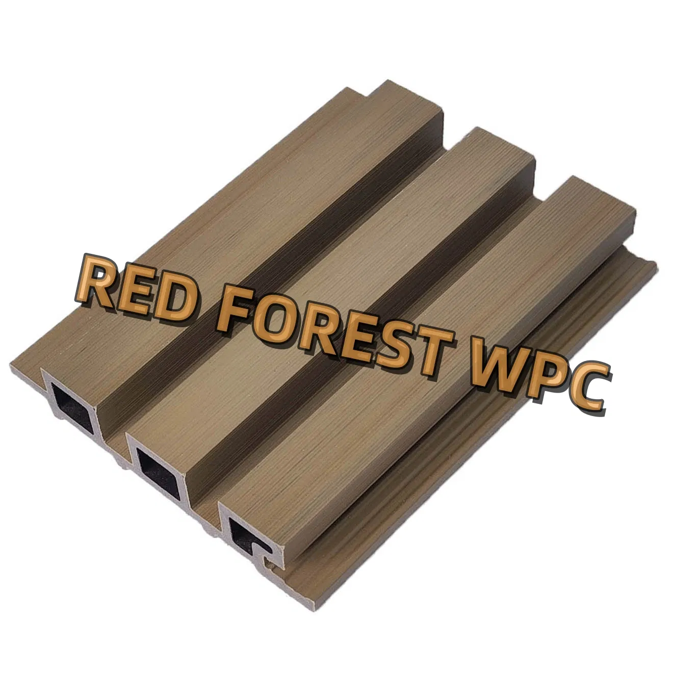 Premium Wood Plastic Composite WPC Great Wall Panel Second Generation Co-Extrusion Decorative Board Cladding for Outdoor Space Garden