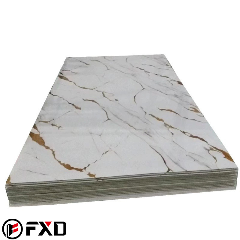 Wear-Resistant and Scratch-Resistant PVC Wall Panel UV PVC Marble Sheet