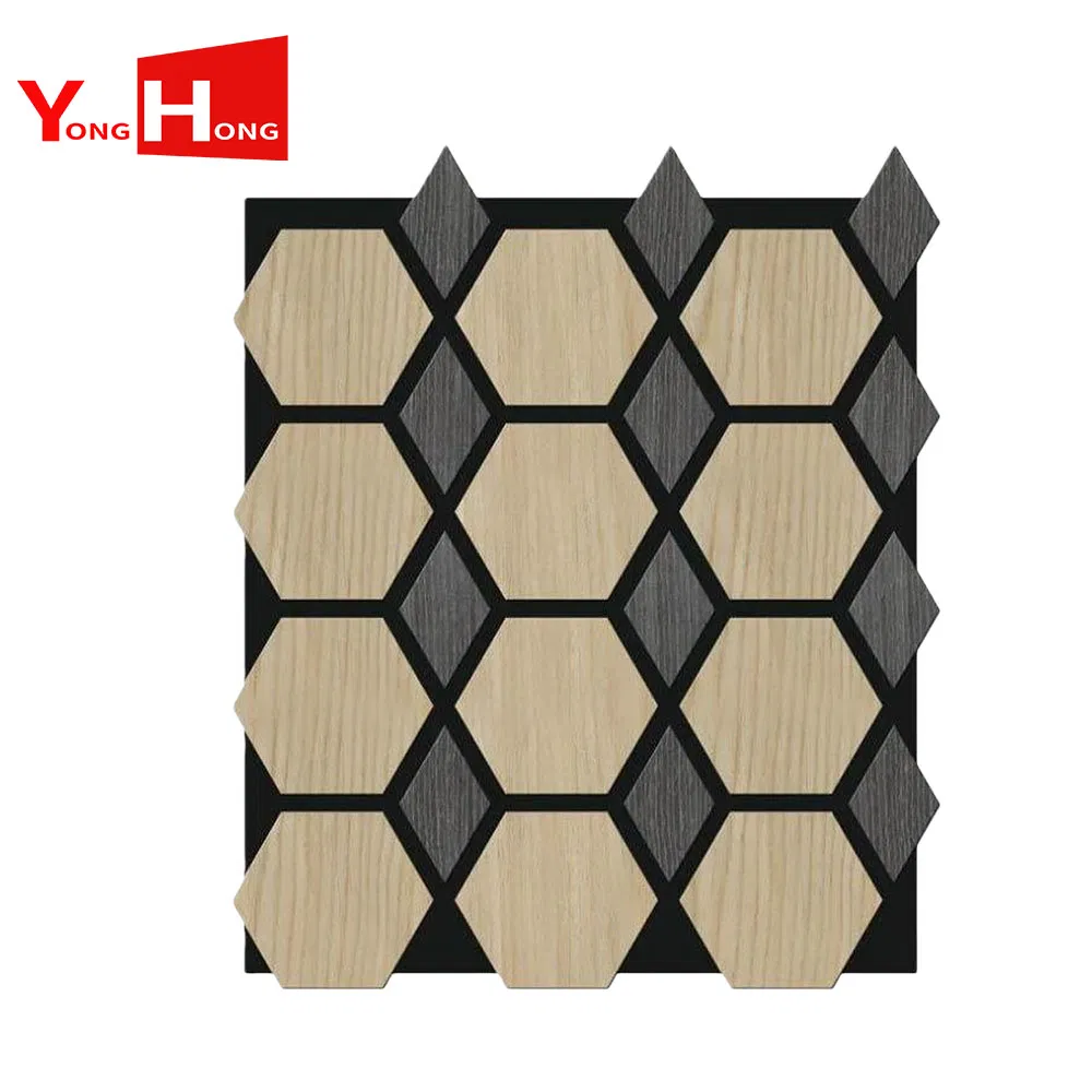Pet Black Acoustic Panels in Boxes 2400*600mm Slatwall Interior Decorative Panel