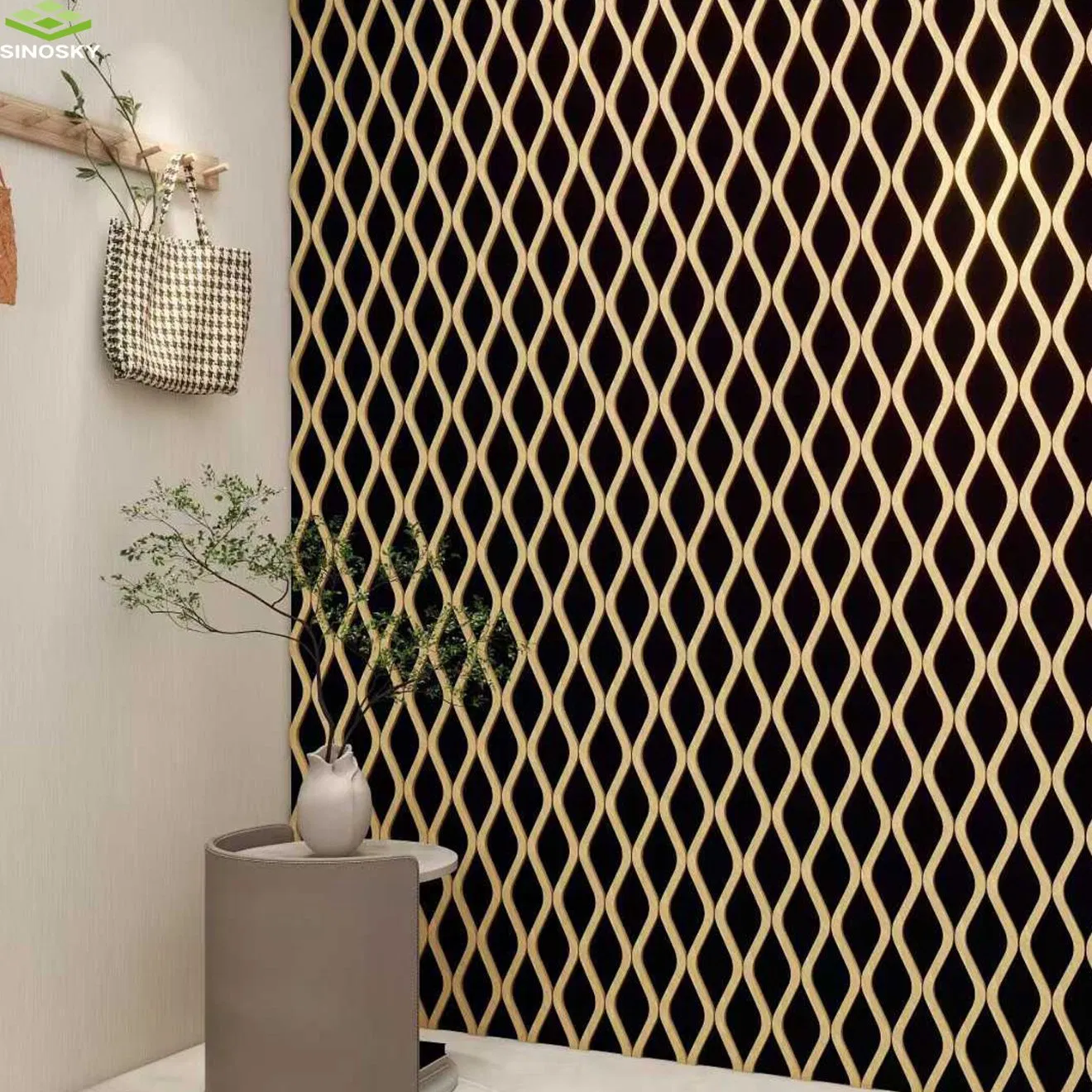 Durable Ribbon-Shaped Wood Veneer Acoustic Slat Wall Panels for Comfortable Home Design