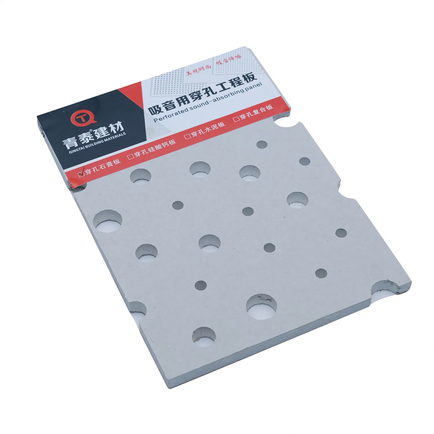 Acoustic Perforated Fiber Cement Board with Moisture Resistant Properties for Ceilings