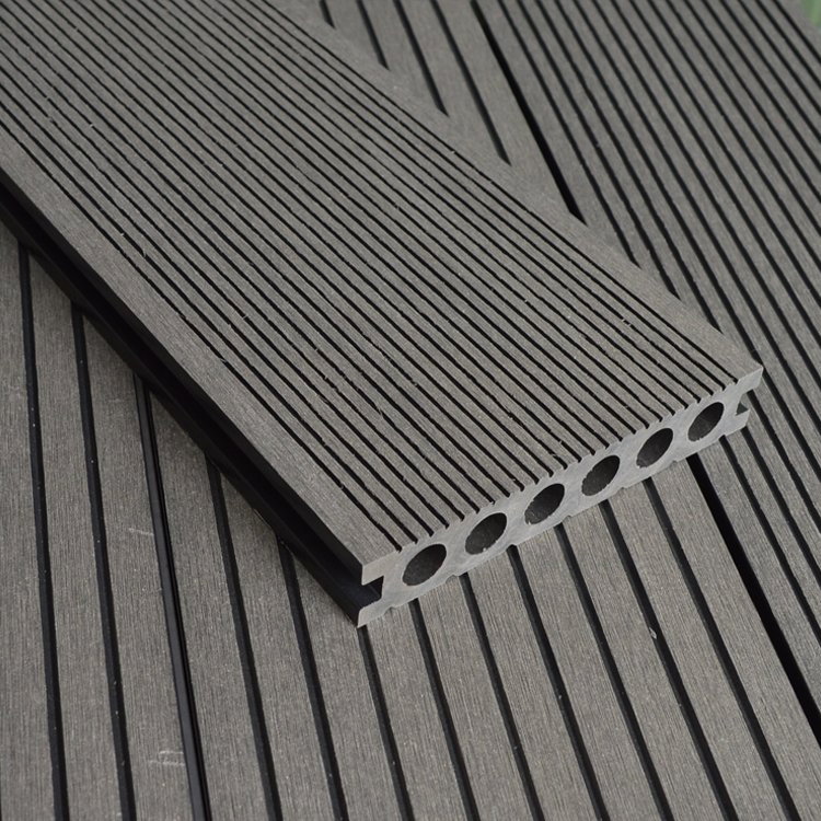PE Wood Plastic Composite WPC Decking for Outdoor Spaces Board Hot Sell Wholesale Hollow Waterproof Building Material Decoration Flooring Long Lasting