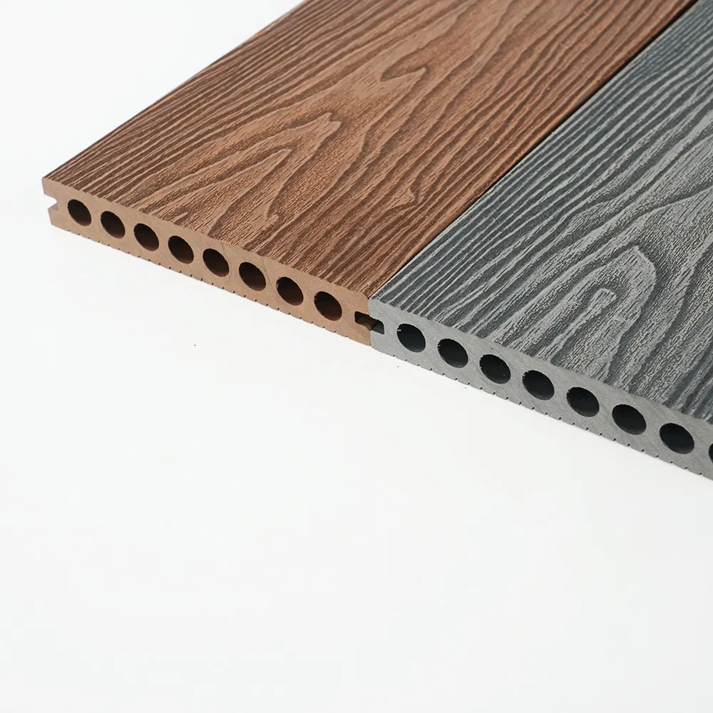 DIY WPC Wood Plastic Composite Decking Tile, Waterproof Floor Tile, Easy Installation for Real Estate and So on