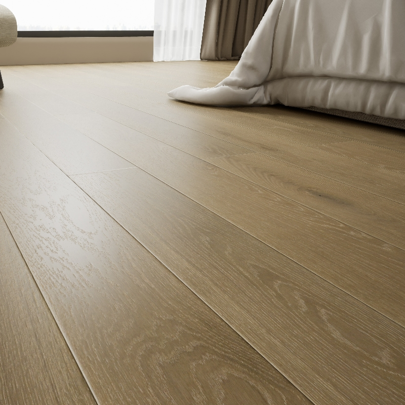 7-15 mm Multi-Layer Laminate Oak Sandalwood Solid Engineered Wood Flooring for Hotel