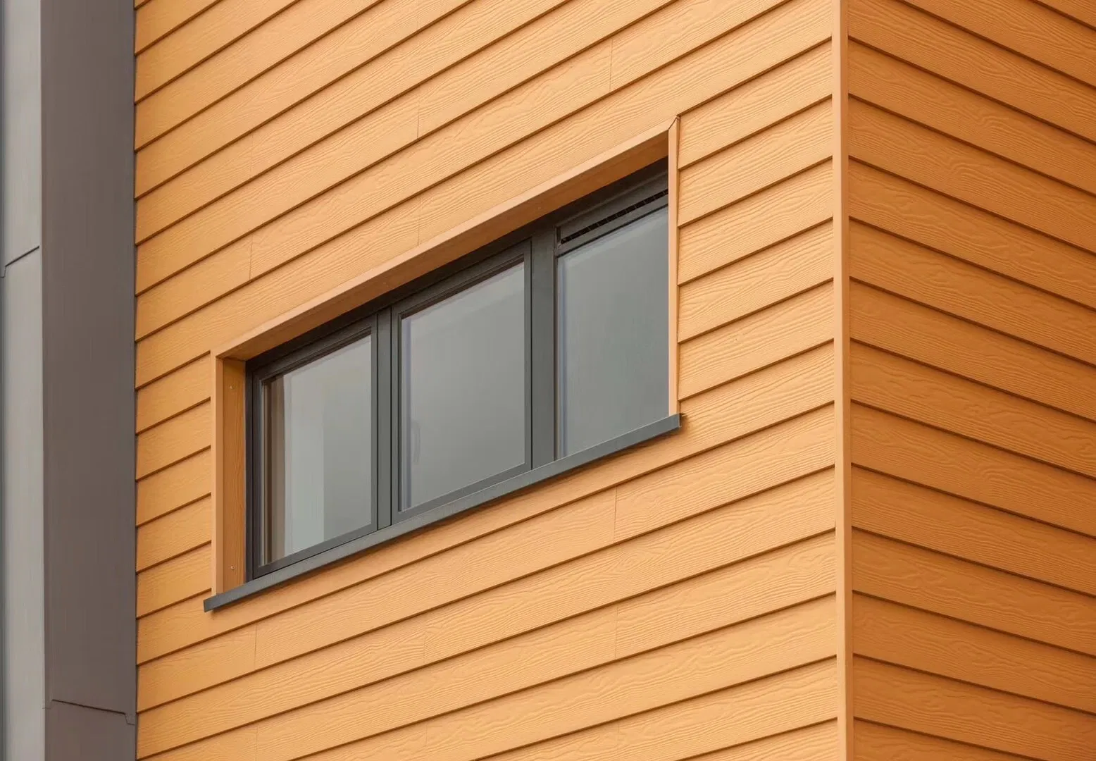 Factory Waterproof Wooden Grain Siding Panel Fiber Cement Board for External Wall
