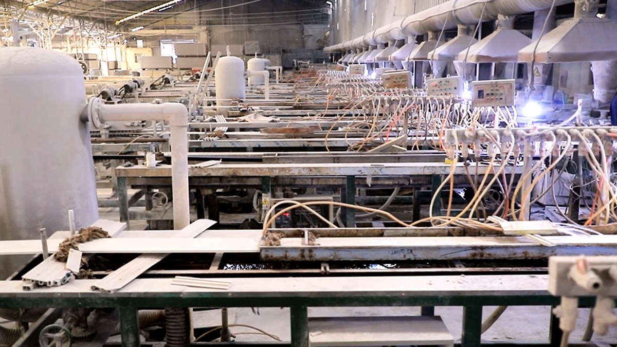 PVC extrusion manufacturing process at Foshan Haven production line