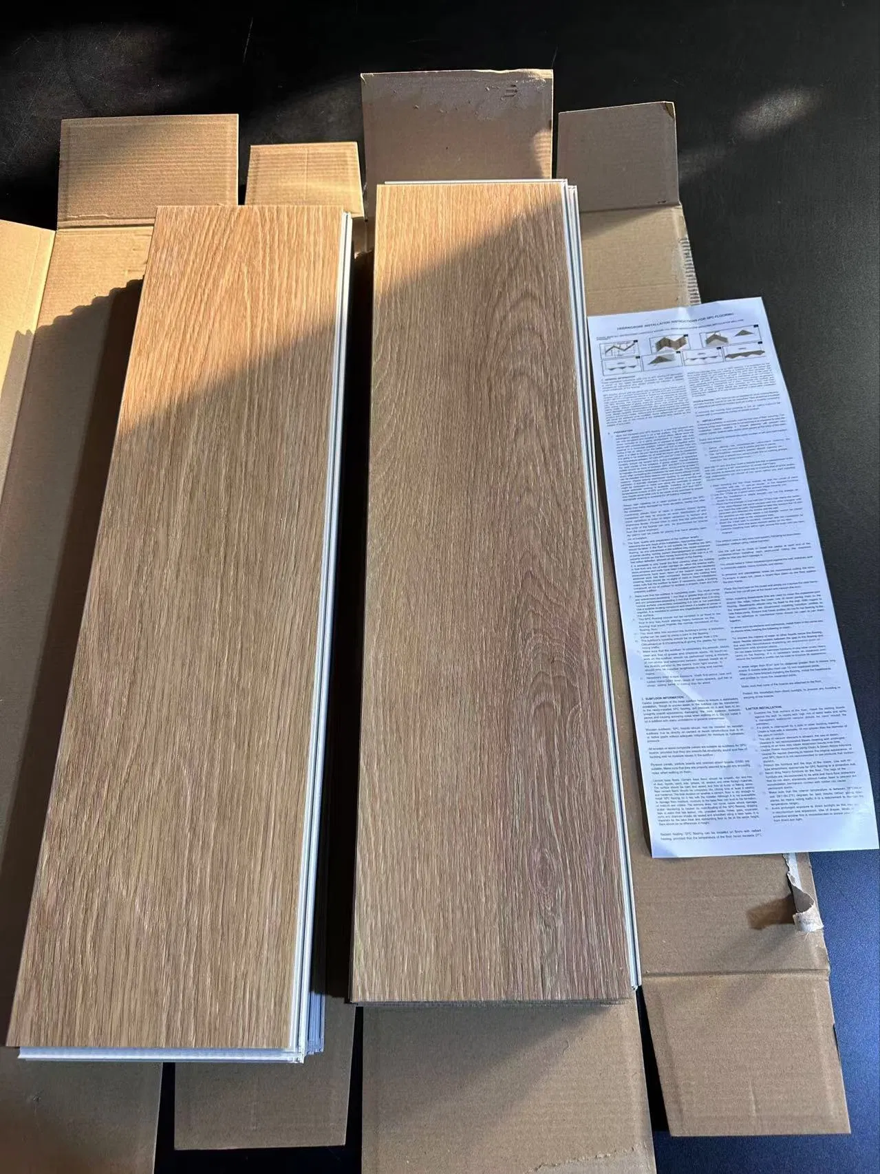 3.5-8mm Waterproof &amp; Anti Scratch Click Lock Herringbone/Chevron E. I. R. /Embossed/Crystal PVC Spc/Lvt/Laminate Vinyl Plank Flooring with EVA/IXPE/Cork