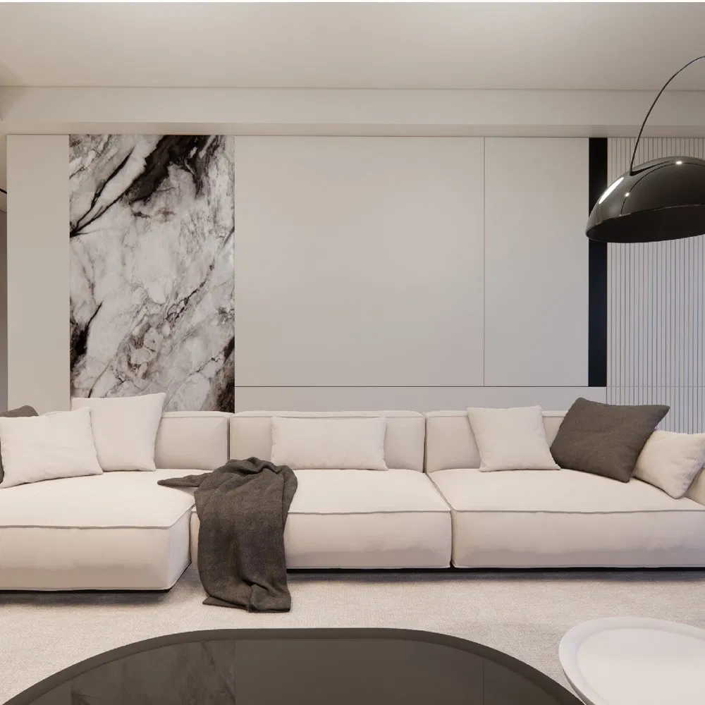 Sonsill 1200*2440 mm Waterproof Interior High Glossy UV PVC Wall Plastic Marble Sheet for Interior Decoration