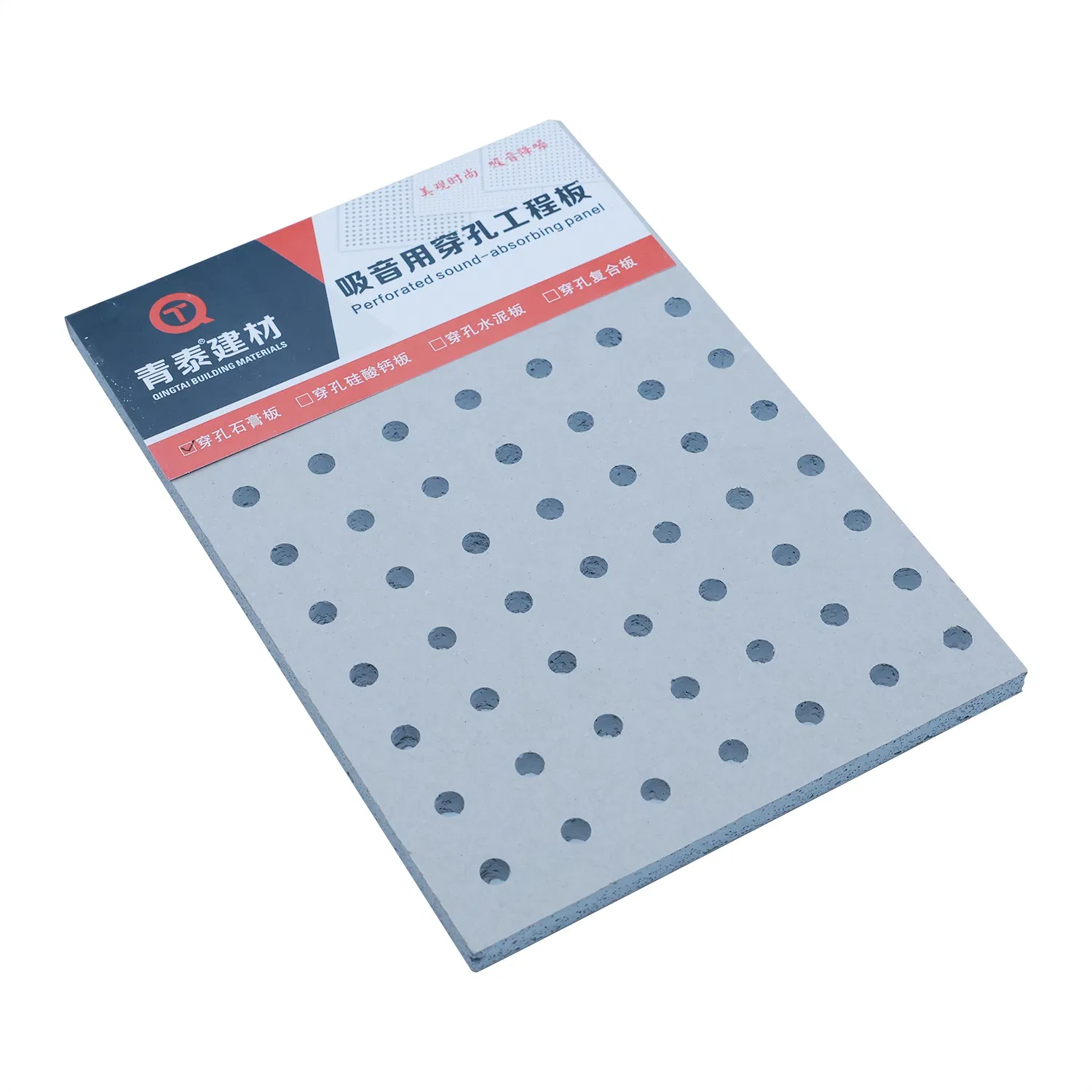 Acoustic Perforated Fiber Cement Board with Moisture Resistant Properties for Ceilings