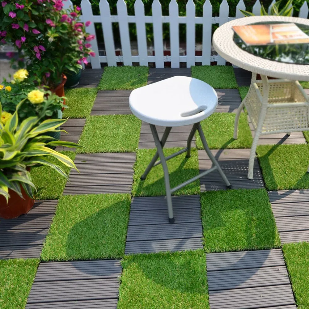 22mm Anti-Static Bammax Cartons WPC Floor Outdoor Wooden Deck Tiles