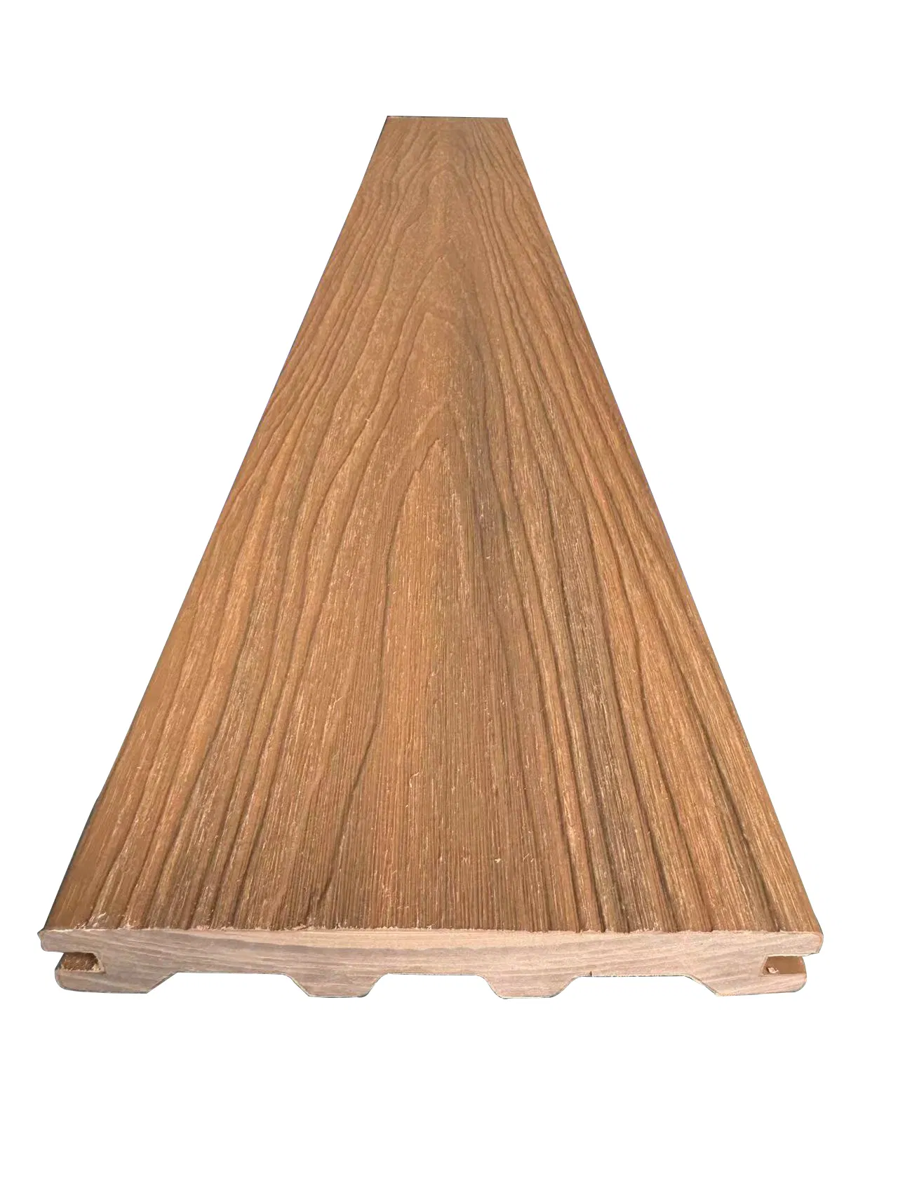 140*22mm Co-Extrusion WPC Wood Plastic Solid Arched Bridge Shape Decking for Garden