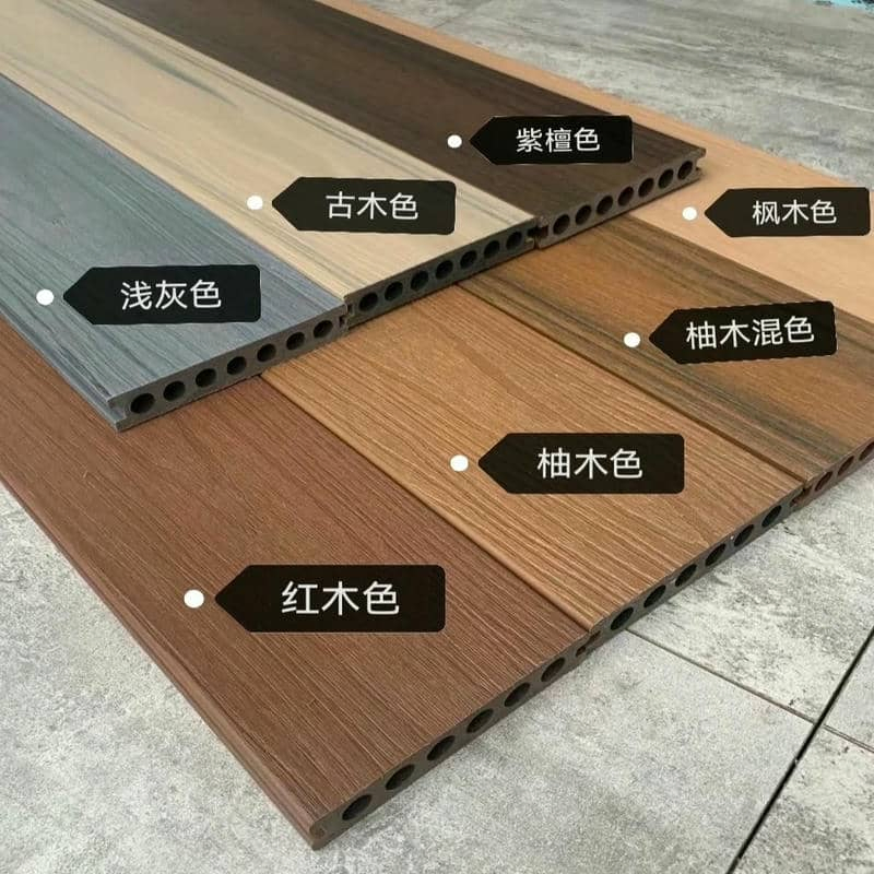 Outdoor WPC Decking Wood Plastic Composite Hollow Decking Waterproof Fire Rated