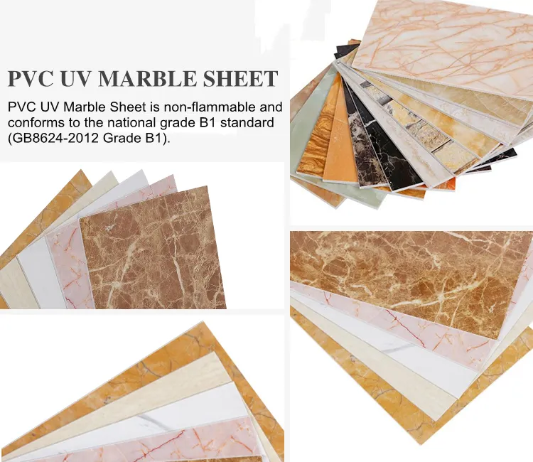 Interior Decorative PVC UV Marble Board