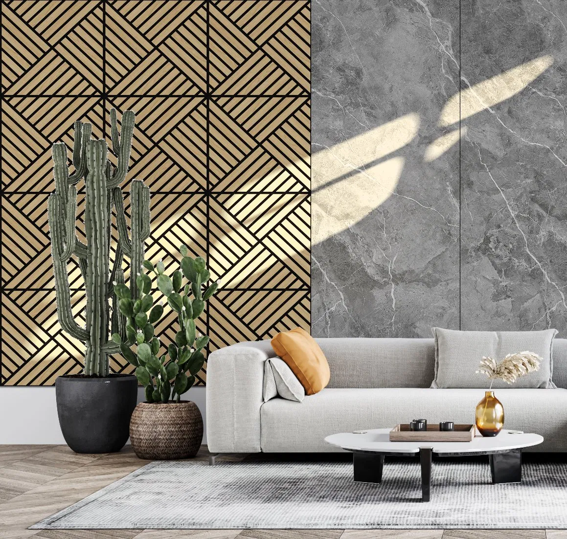 Slat Wall Covering MDF Wood Veneer Pet Acoustic Slatted Wooden Ceiling Panel