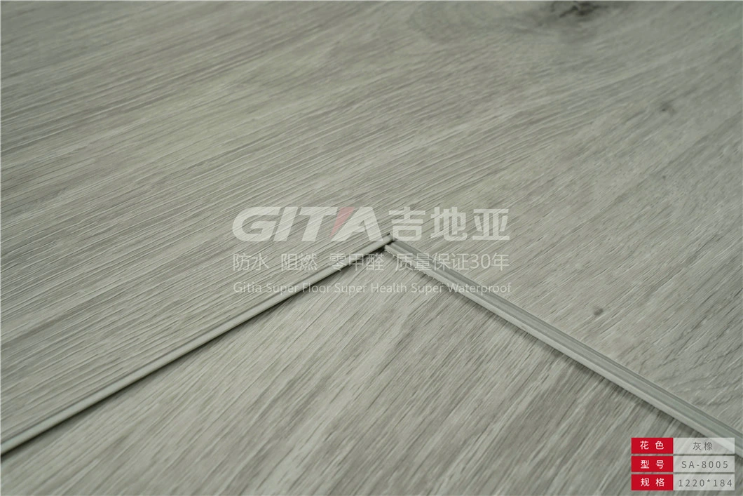 Gitia Waterproof Stain Resistant Easy Clean Plastic PVC Spc Vinyl Plank Floor