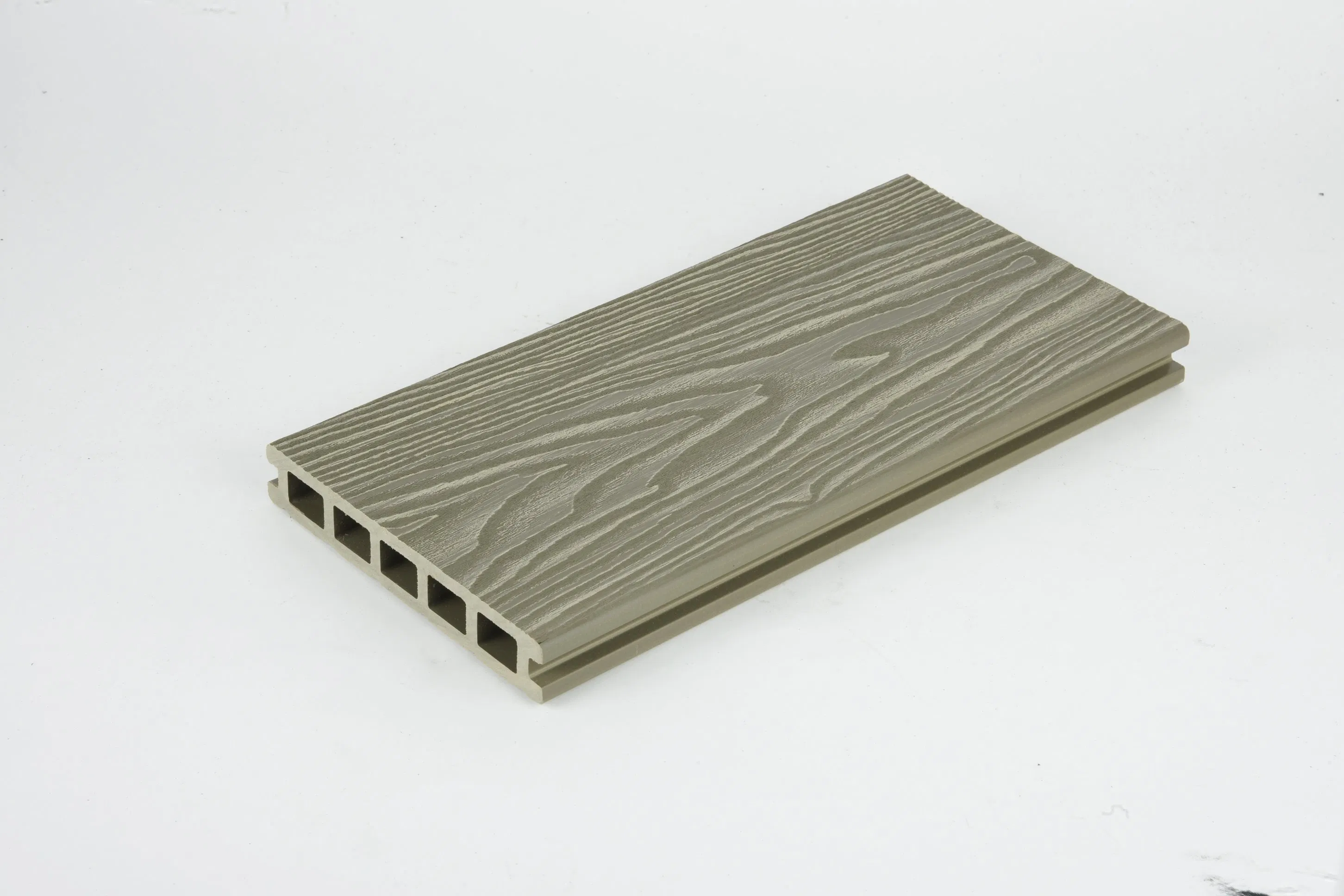 Ocox Hollow 3D Wood Grain WPC Wood Plastic Composite Embossed Decking