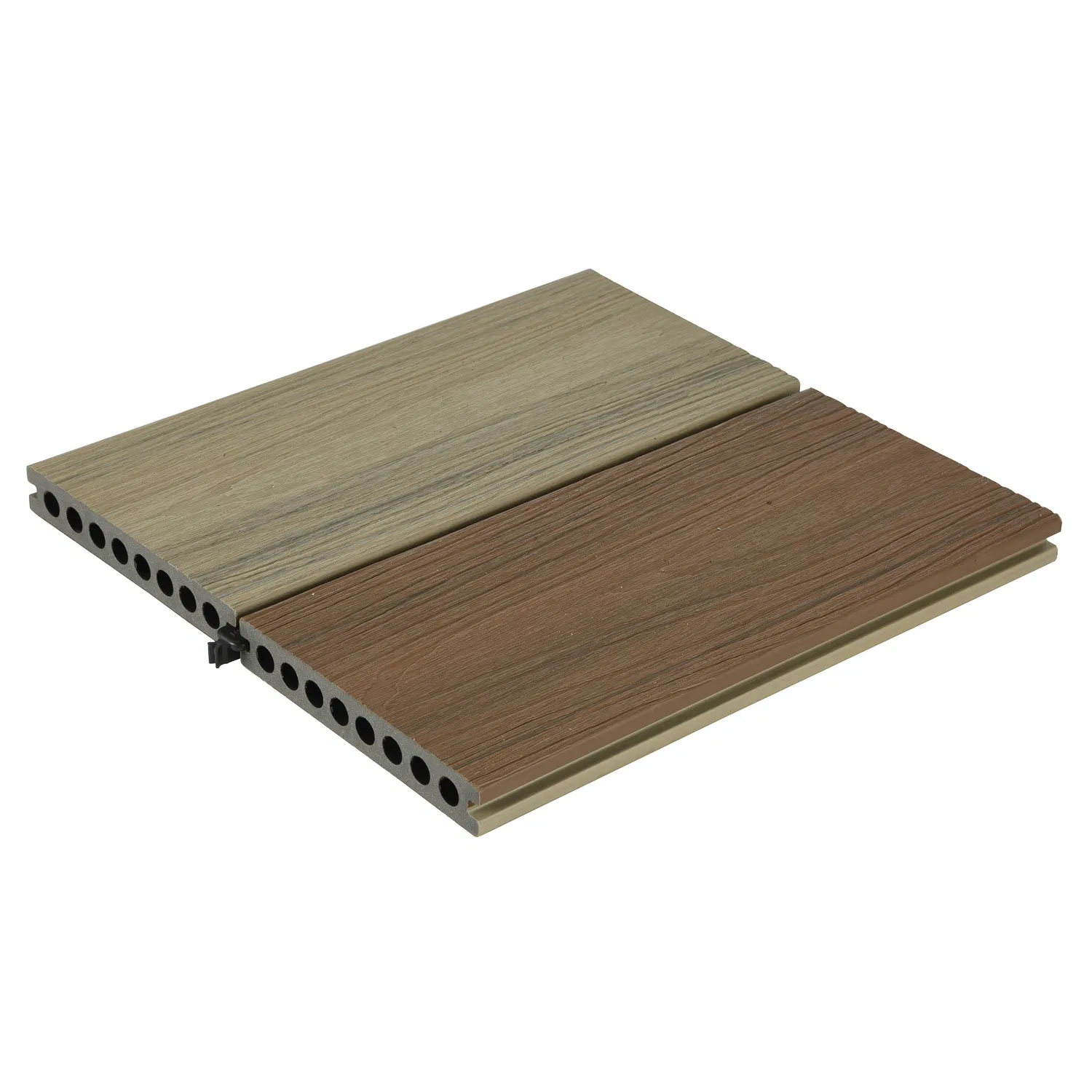 140*22mm WPC Capped Co-Extrusion Composite Hollow Decking Outdoor Decking for Pool Garden Park