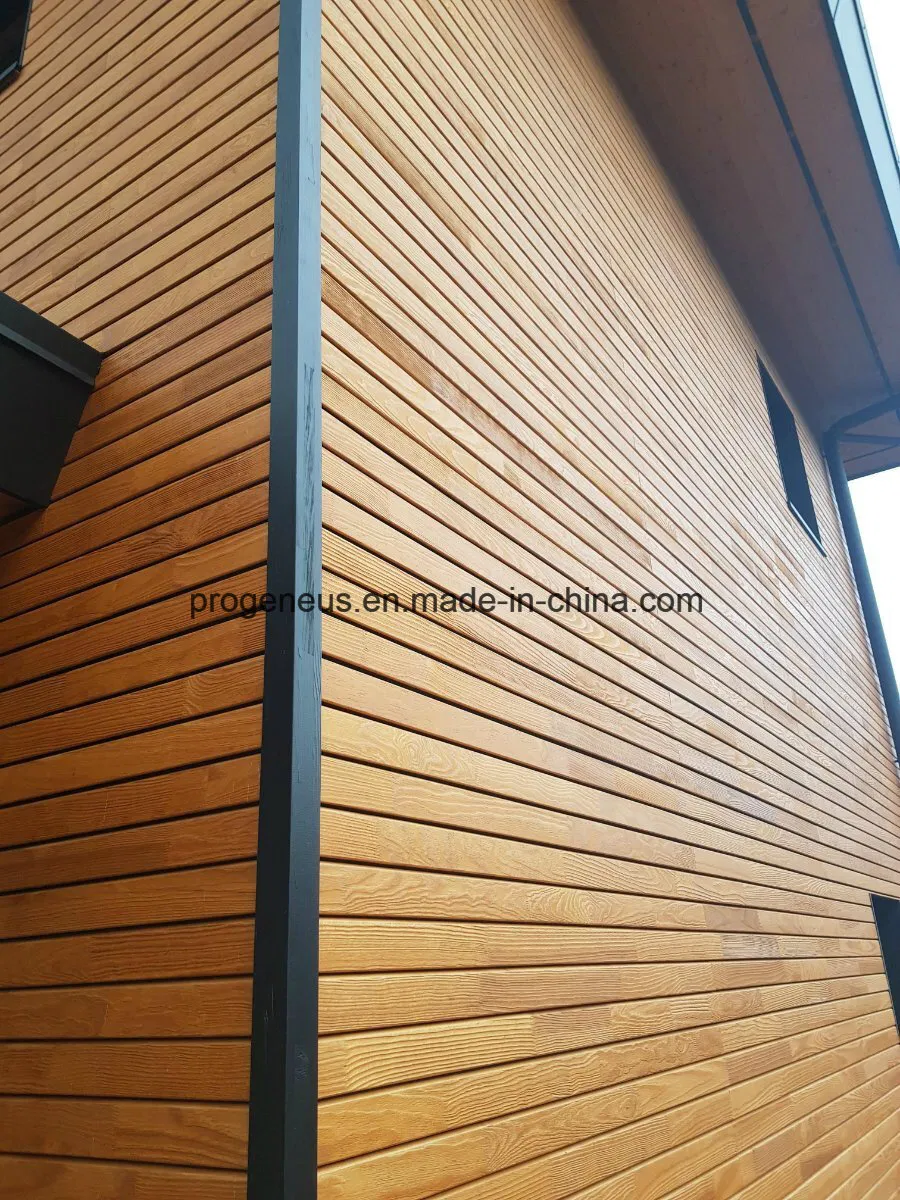 Factory Waterproof Wooden Grain Siding Panel Fiber Cement Board for External Wall