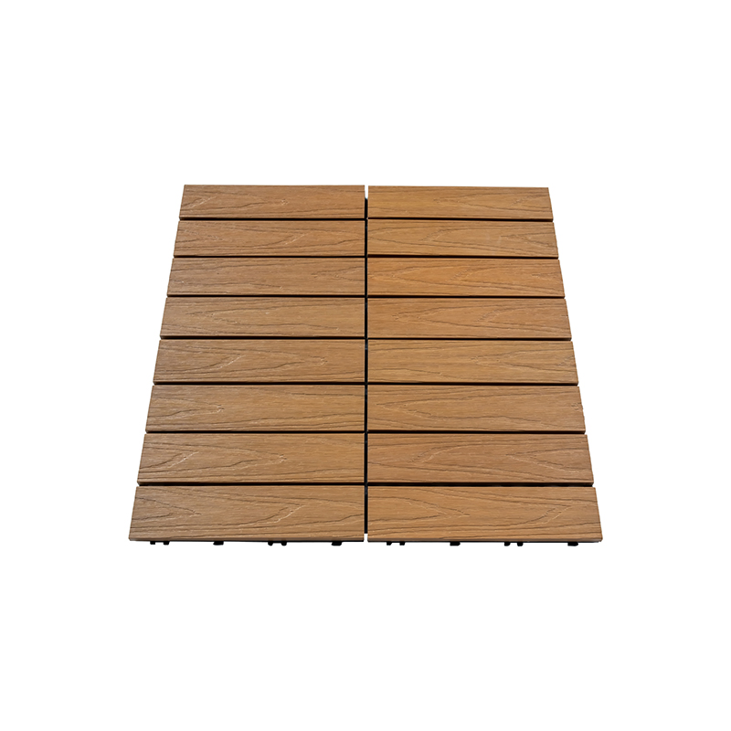Outdoor Easy Click WPC Flooring Tile 300× 300mm DIY WPC Decking Tiles