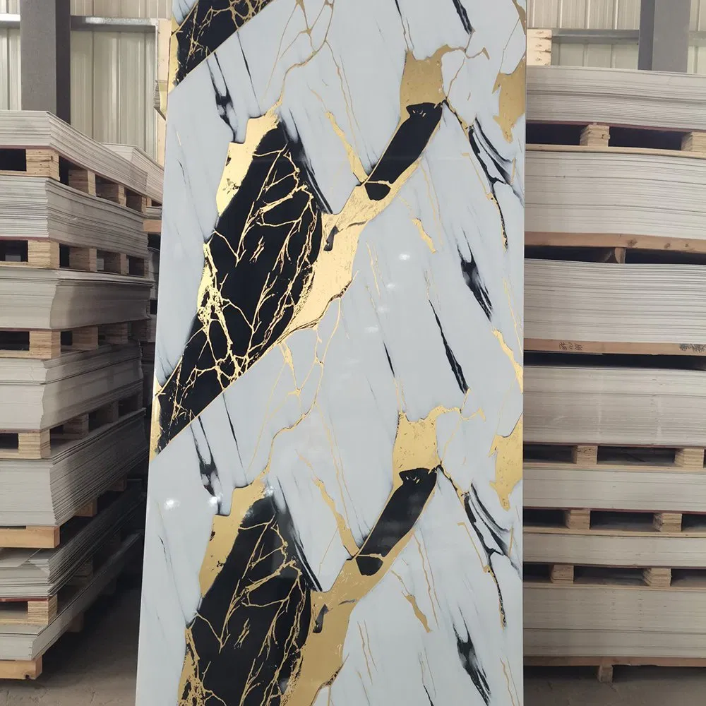 New Design Flame Retardant PVC UV Marble Sheet for Home Decoration